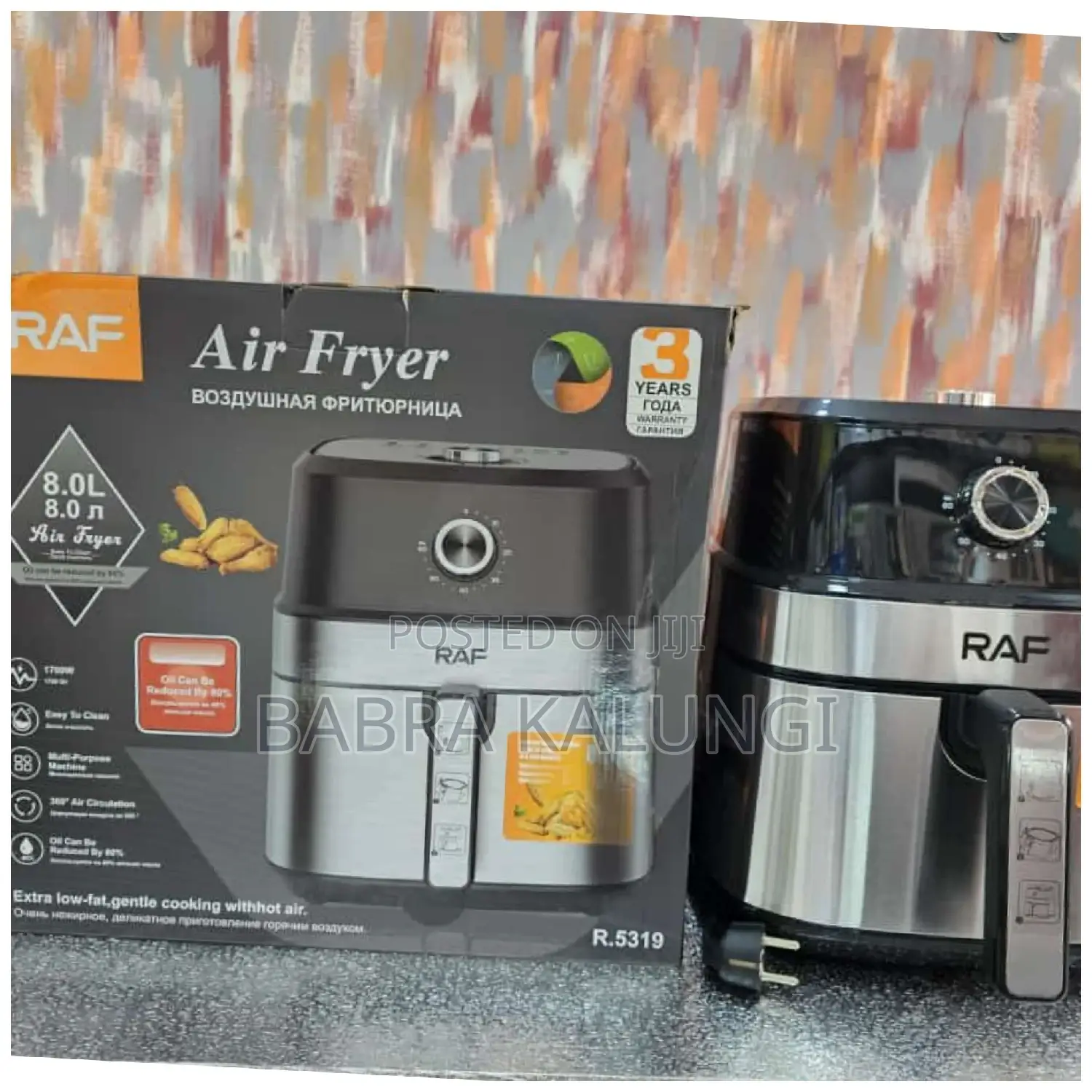 Brand New 8 Litres RAF Air Fryer