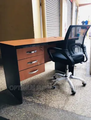 Table and Swivel Chair