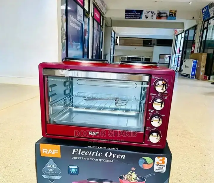 Raf 40litres 2 in 1 Electric Oven With Two Hotplates