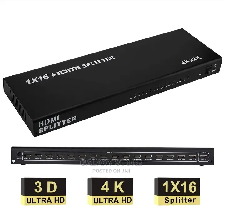 1x16 16port Hdmi Splitter Video Hd HDTV 4kx2k Full Hd