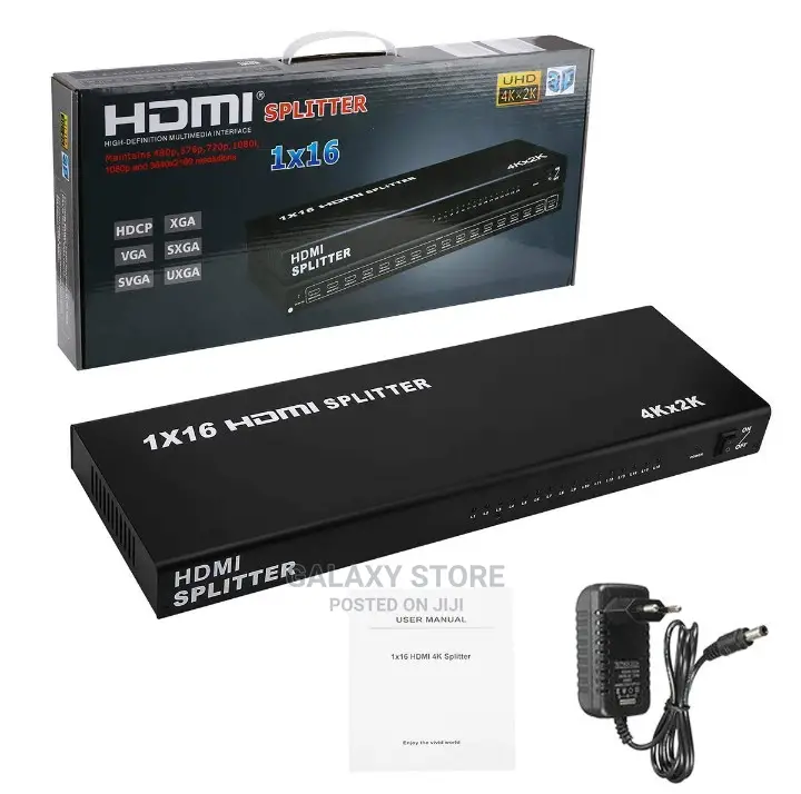 1x16 16port Hdmi Splitter Video Hd HDTV 4kx2k Full Hd