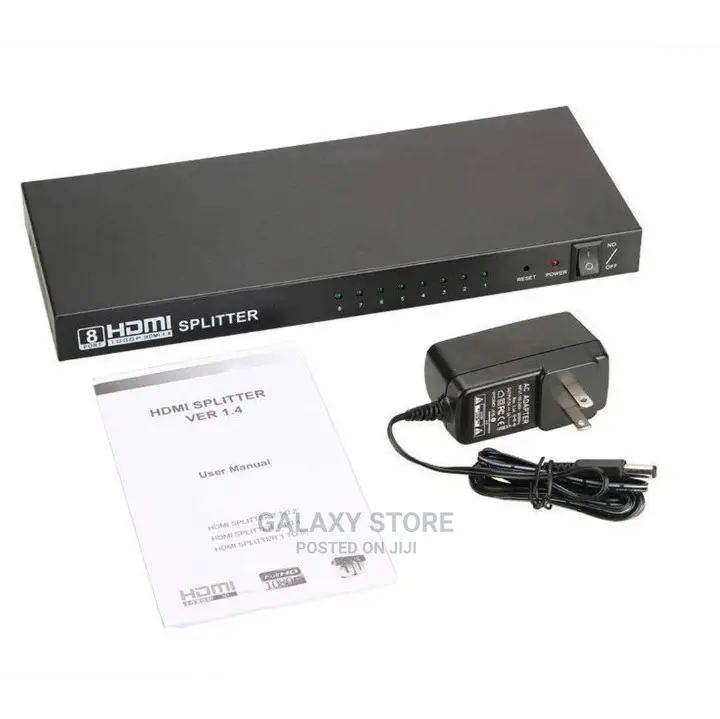 1x8 Hdmi Splitter 8ports Hub Support 3d Ultra Hd 1080p