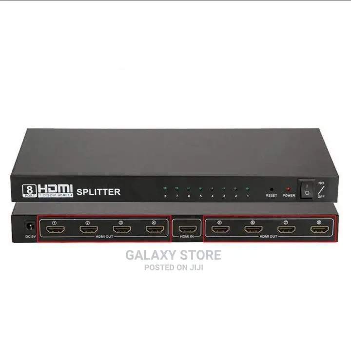 1x8 Hdmi Splitter 8ports Hub Support 3d Ultra Hd 1080p