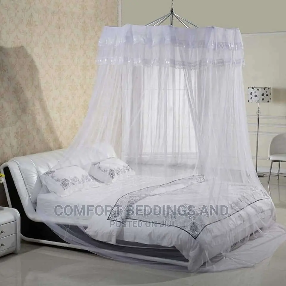 Round Umbrella Mosquito Net White