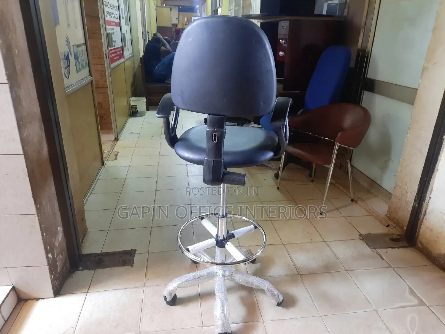 Black Counter Chair, Brand New