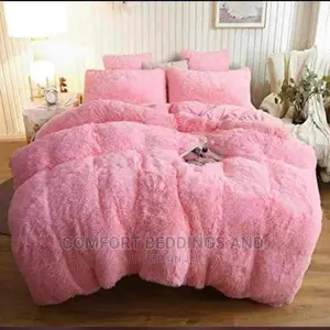 Fluffy Bedcover Baby Pink