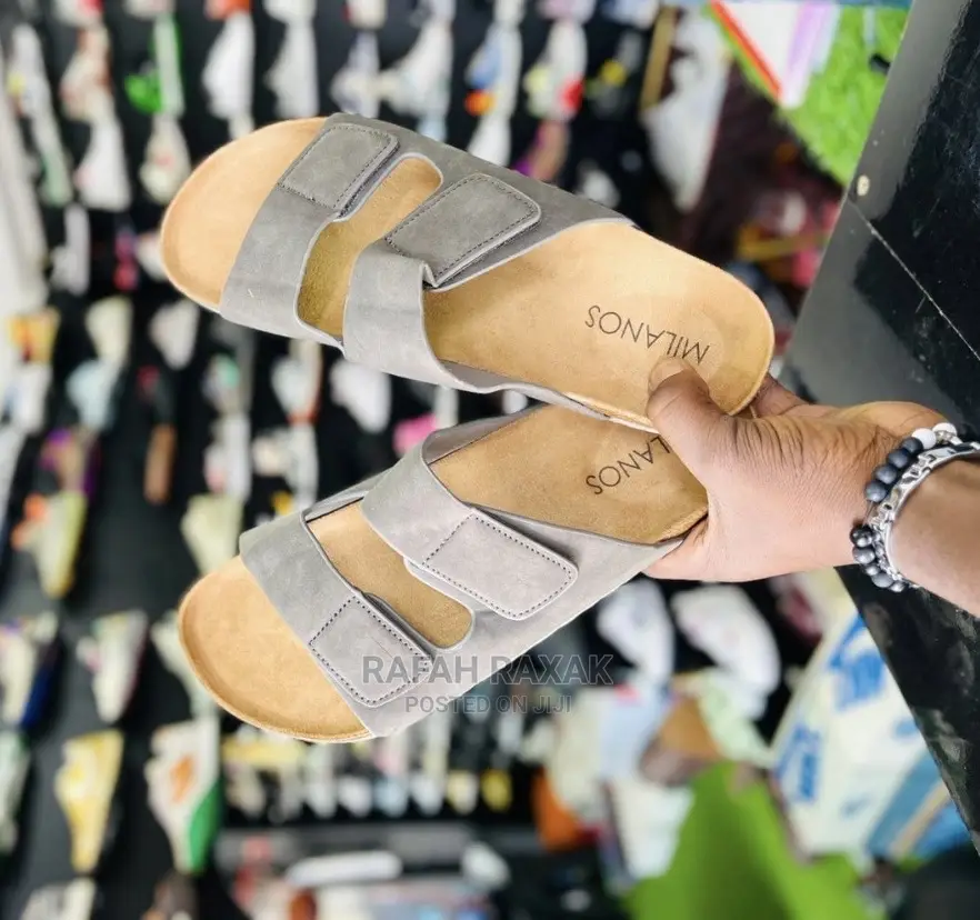 Classic Grey Unisex Milanos Sandals