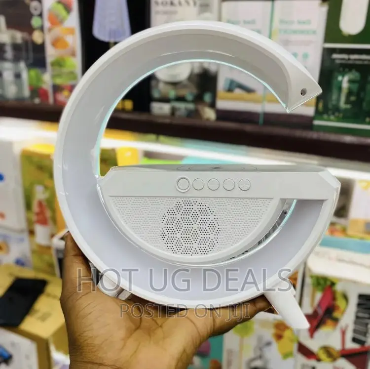 Bluetooth Speaker Wireless Phone Charger Stand LED Lamp