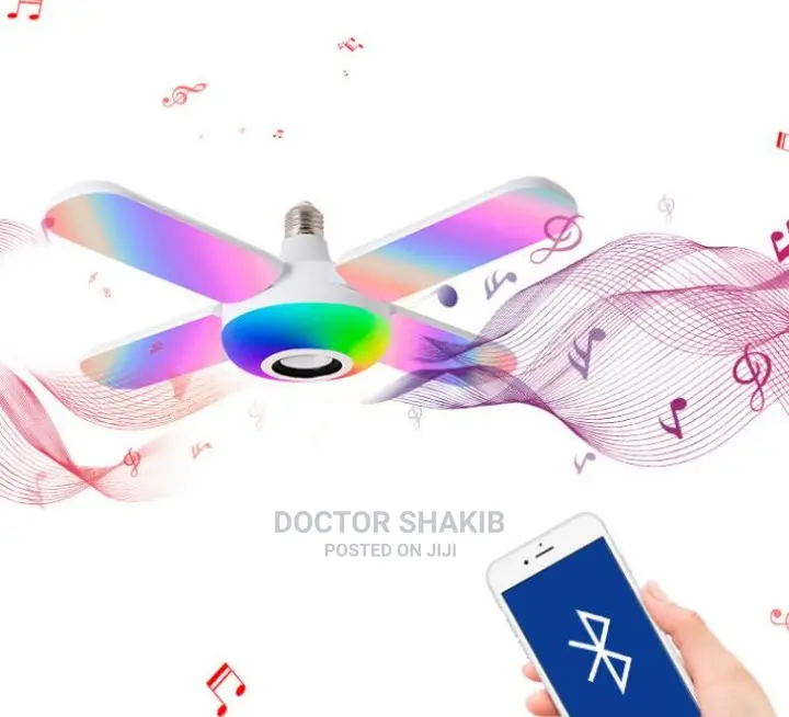 Led Light, Bluetooth Music Speaker Lamp With a Remote