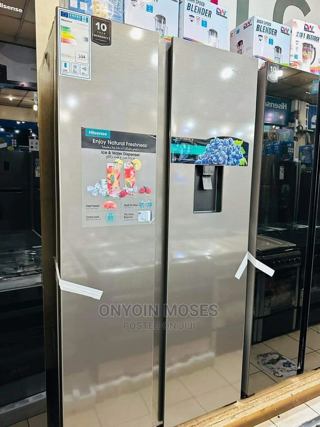 Brandnew 229l Hisense Single Door Fridge Wi Water Dispenser