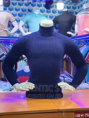 Photo - Sweater Pull Neck Navy Blue