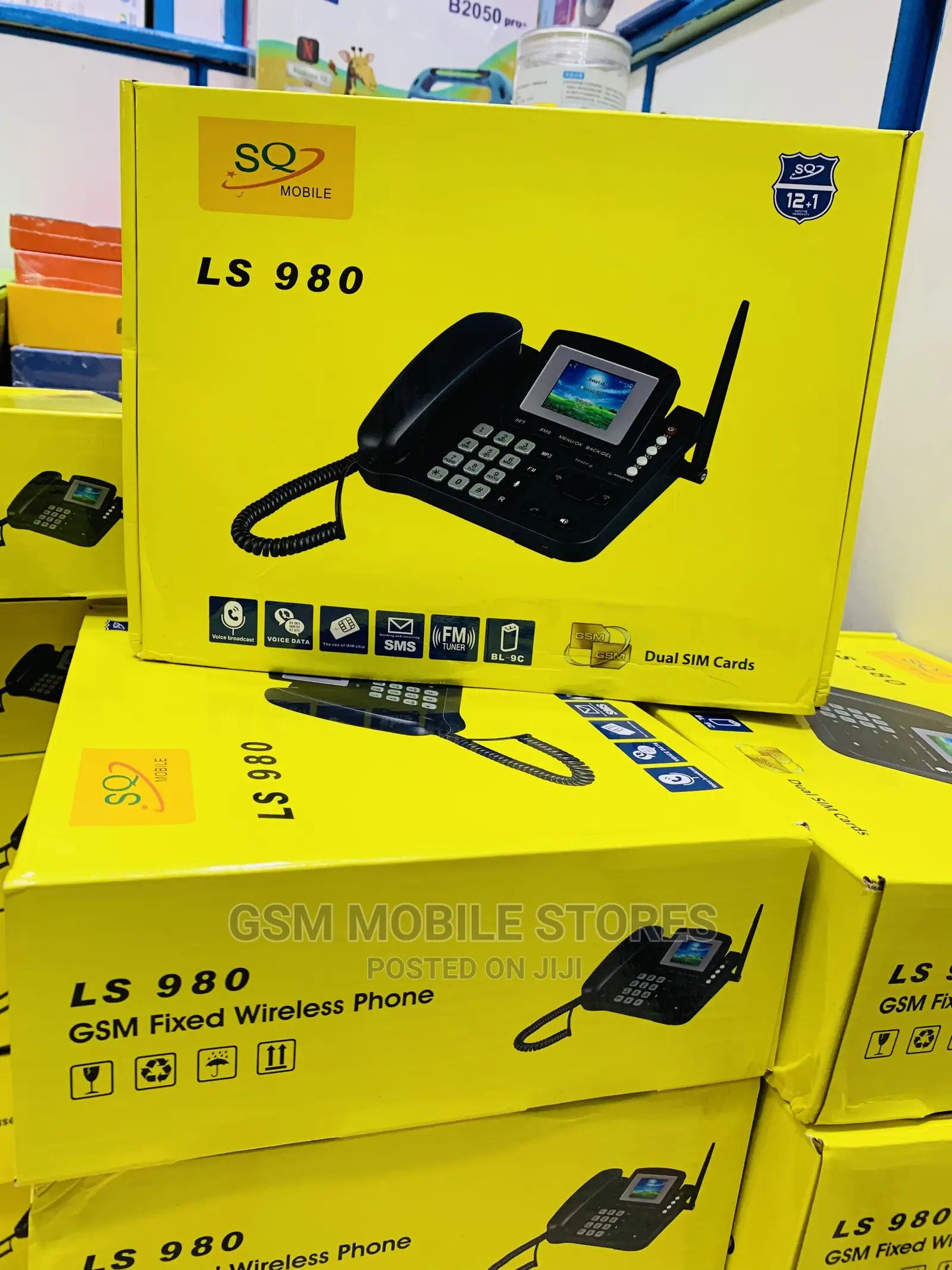 Wholesale SQ LS-980 Dual Sim GSM Landline Desktop Phone