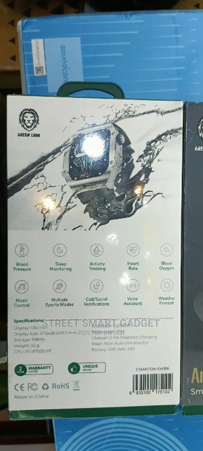Green Lion Antonio James Smart Watch