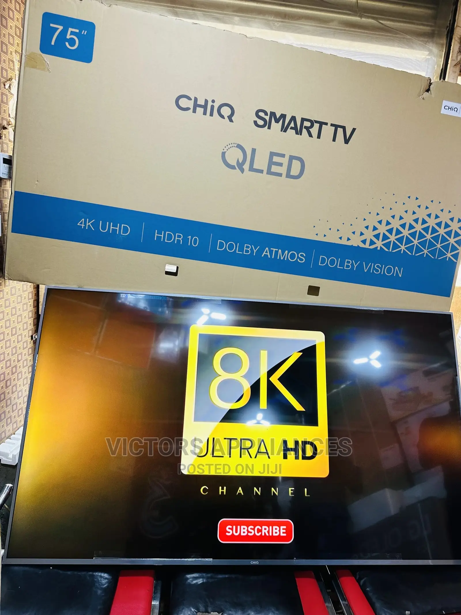 CHIQ 75” ANDROID Smart Tv Original