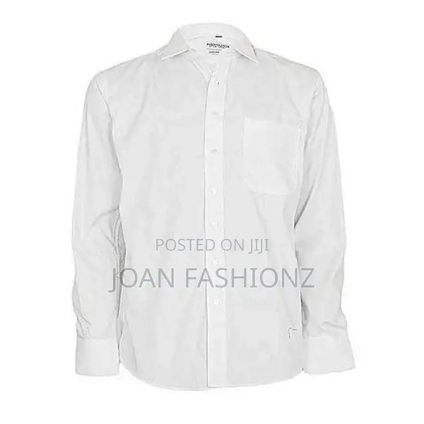 A Pack of 4 Men's Shirts-Light Blue,White,Pink,Navy Blue