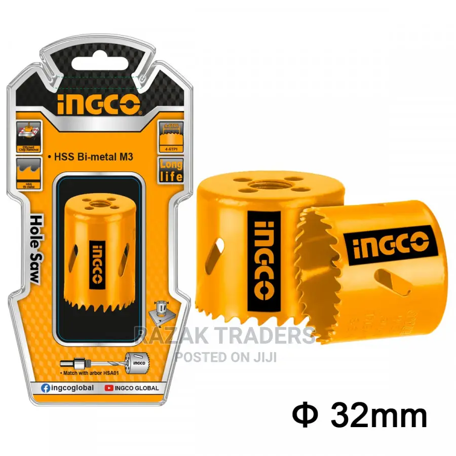 INGCO Bi-Metal Cup Drill Bi)Ts 32mm
(Holesaw