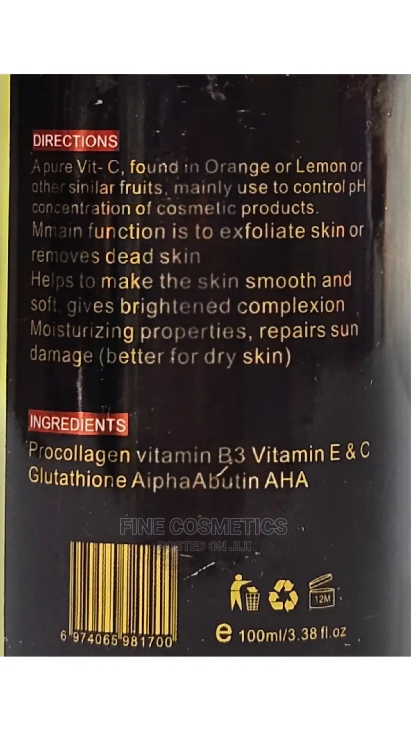AHA SERUM Gluta Coco 70% AHA Mult Alpha Mydroxy Acid Serum