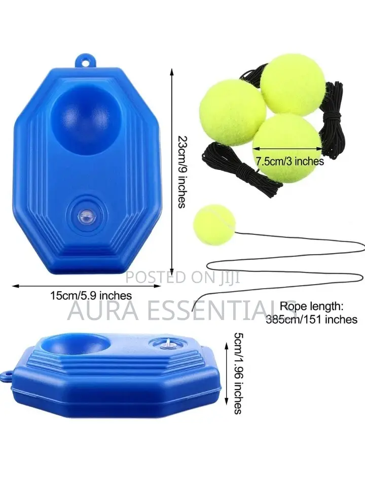 Tennis Trainer Ball, Base Plate Elastic Cord Training Set