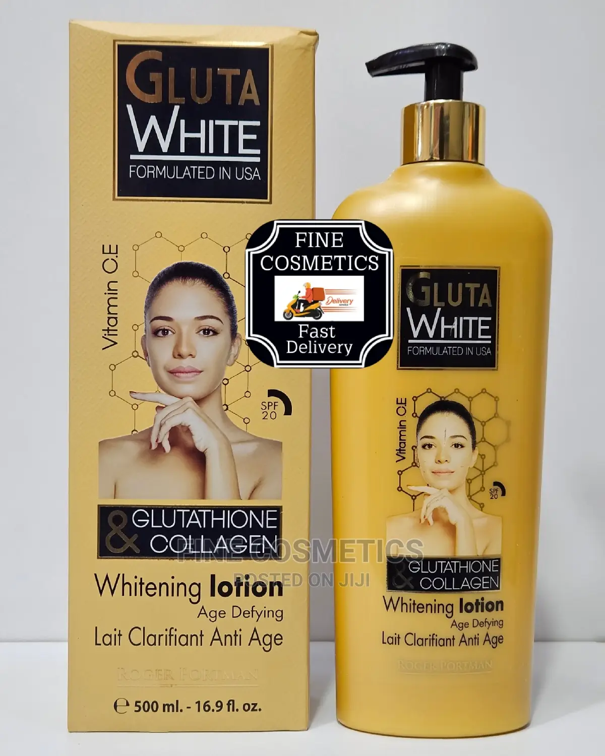 Gluta White USA Formular Set of Lotion Big 500g,Serum + Soap