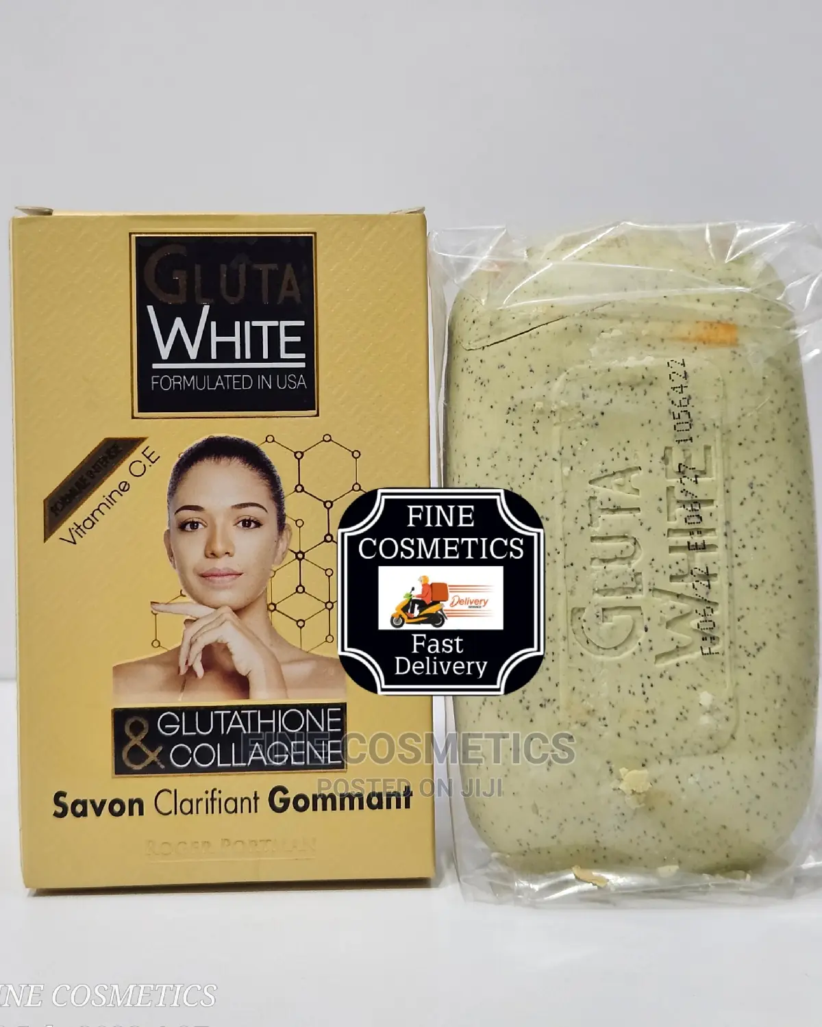 Gluta White USA Formular Set of Cream Big 300g, Serum Soap