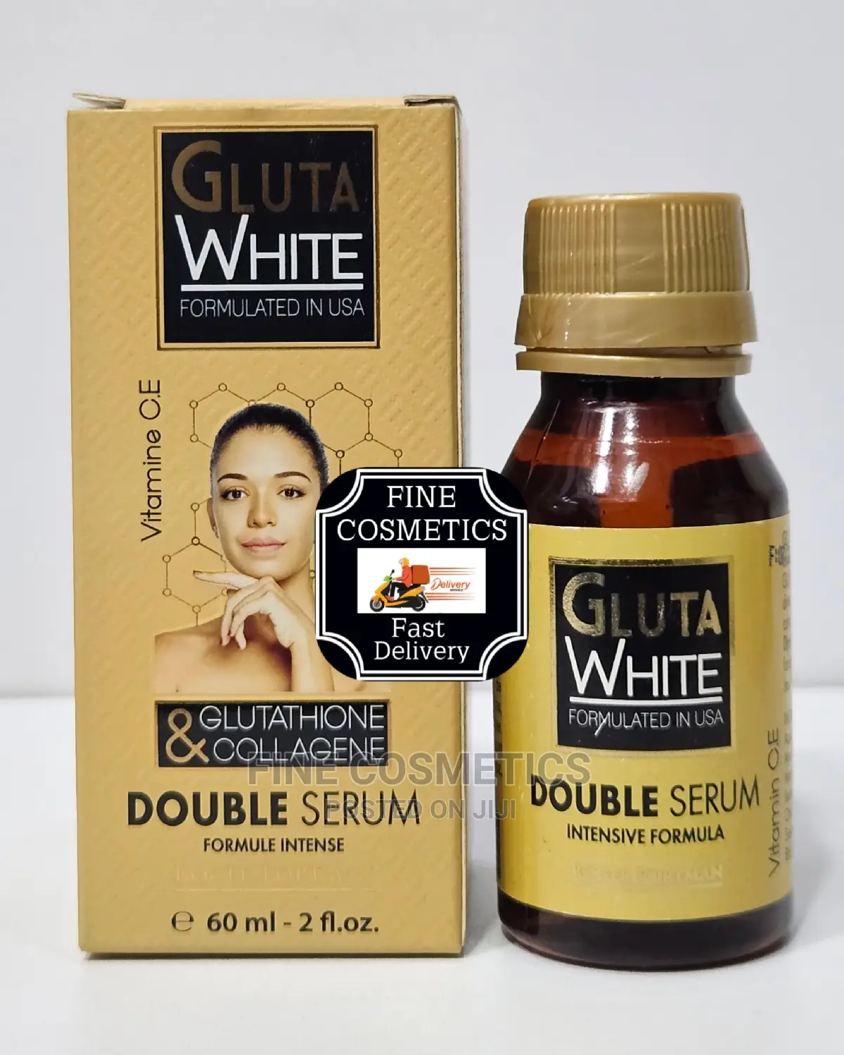 Gluta White USA Formular Set of Cream Big 300g, Serum Soap