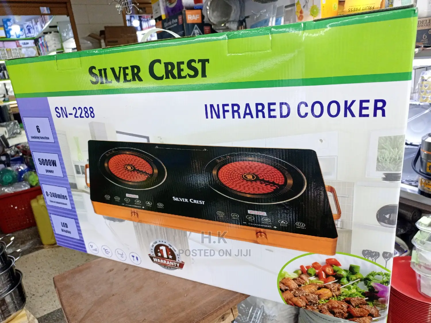 Double Infrared Cooker Silver Crest