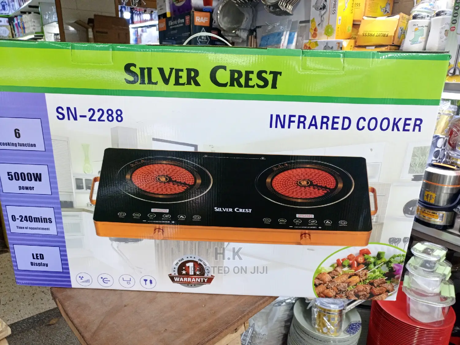 Double Infrared Cooker Silver Crest