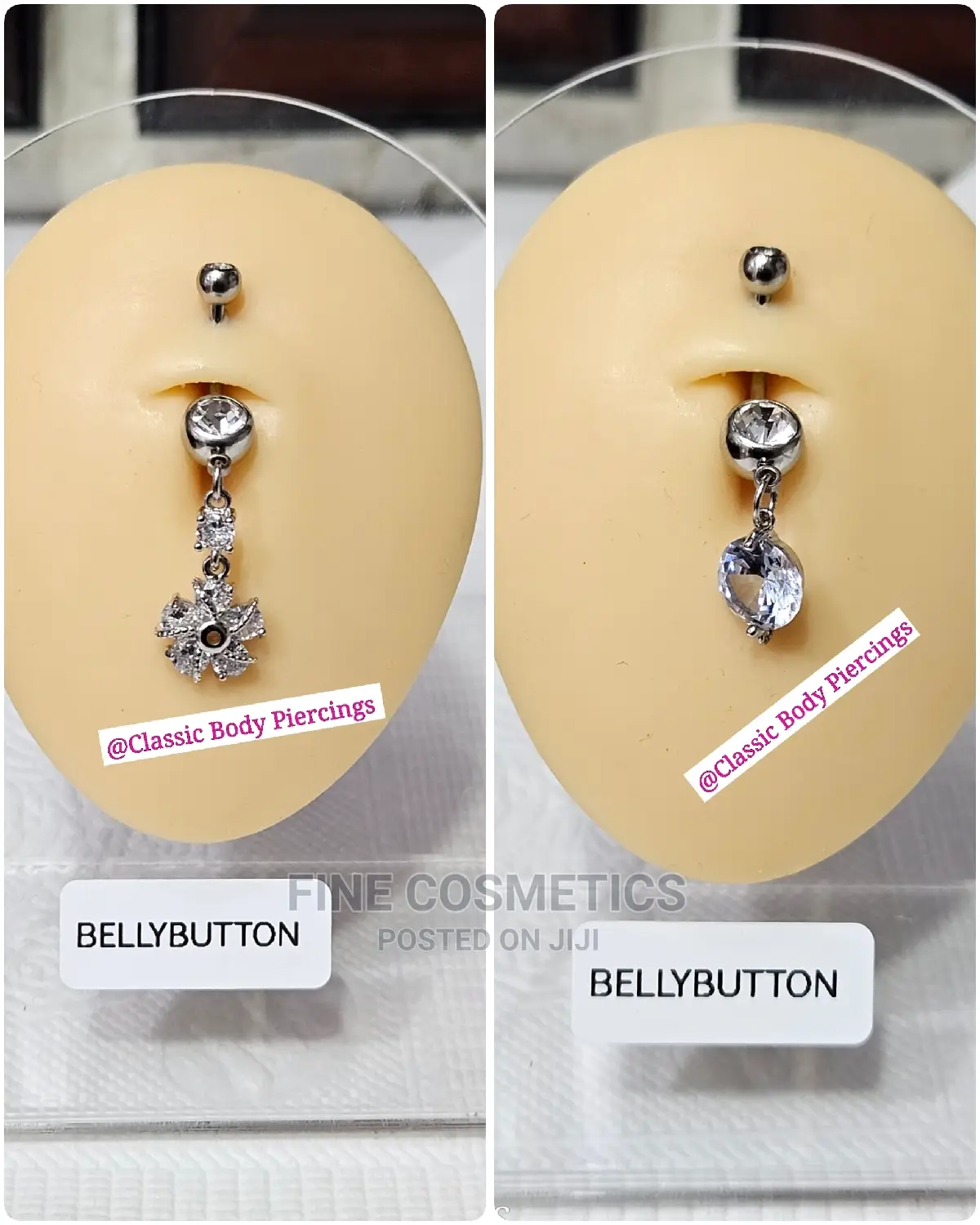 1PC Bellybutton Rings Long Dangle Surgical Steel Navel Rings