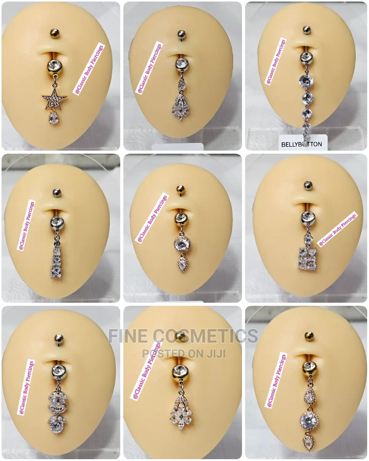 1PC Bellybutton Rings Long Dangle Surgical Steel Navel Rings