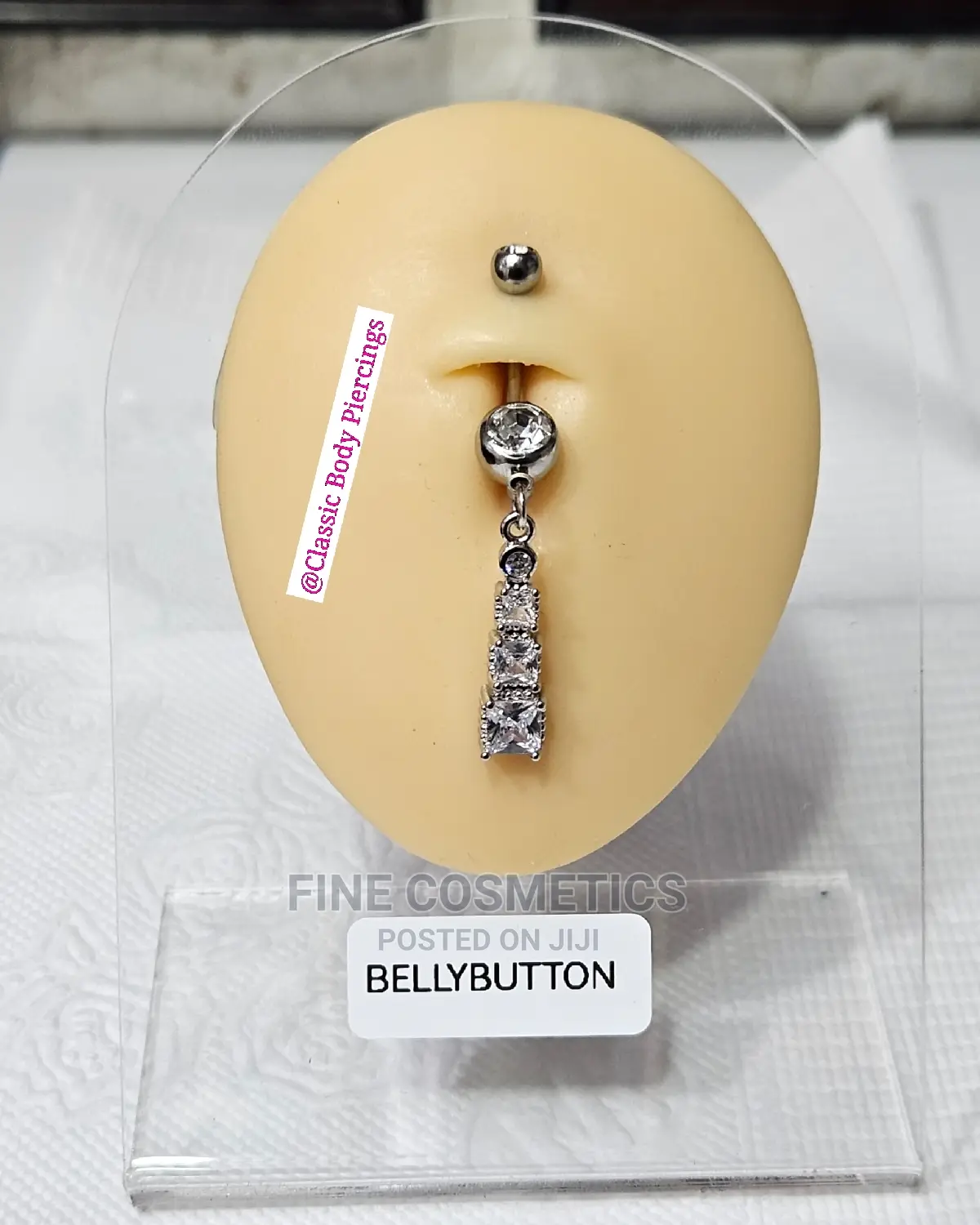 1PC Bellybutton Rings Long Dangle Surgical Steel Navel Rings