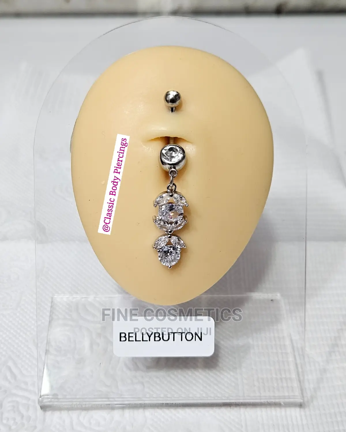 1PC Bellybutton Rings Long Dangle Surgical Steel Navel Rings