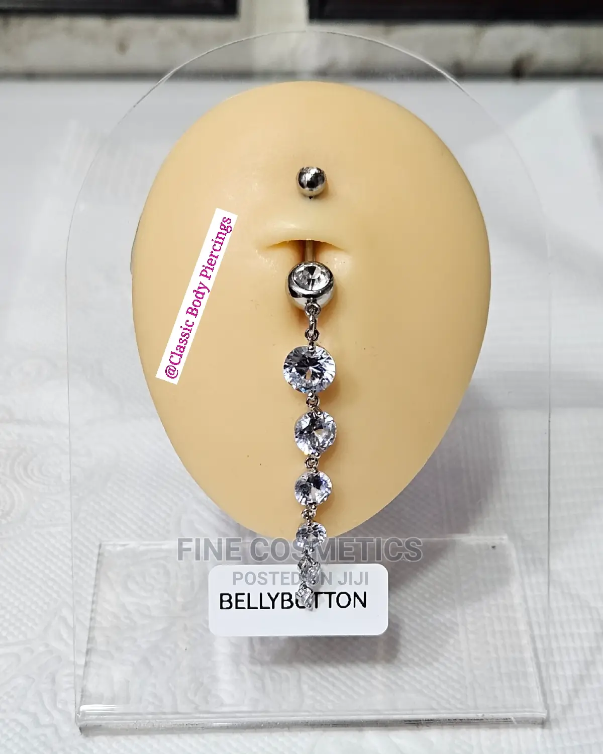 1PC Bellybutton Rings Long Dangle Surgical Steel Navel Rings
