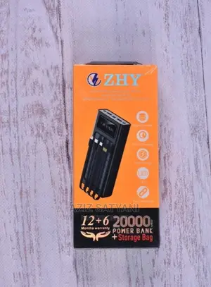 ZHY 20,000 Mah Digital Display Charging Power Bank