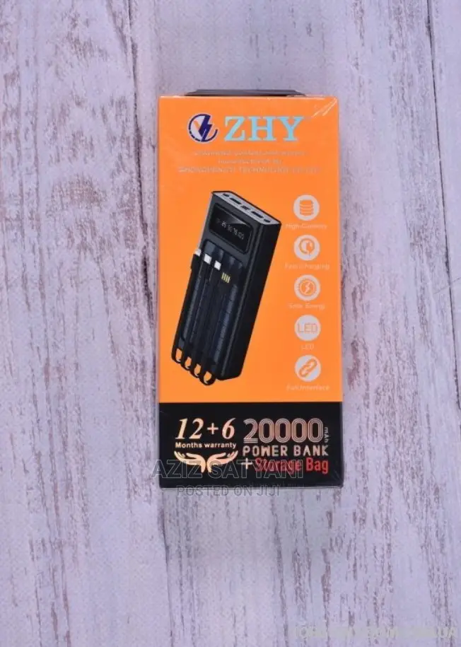 ZHY 20,000 Mah Digital Display Charging Power Bank