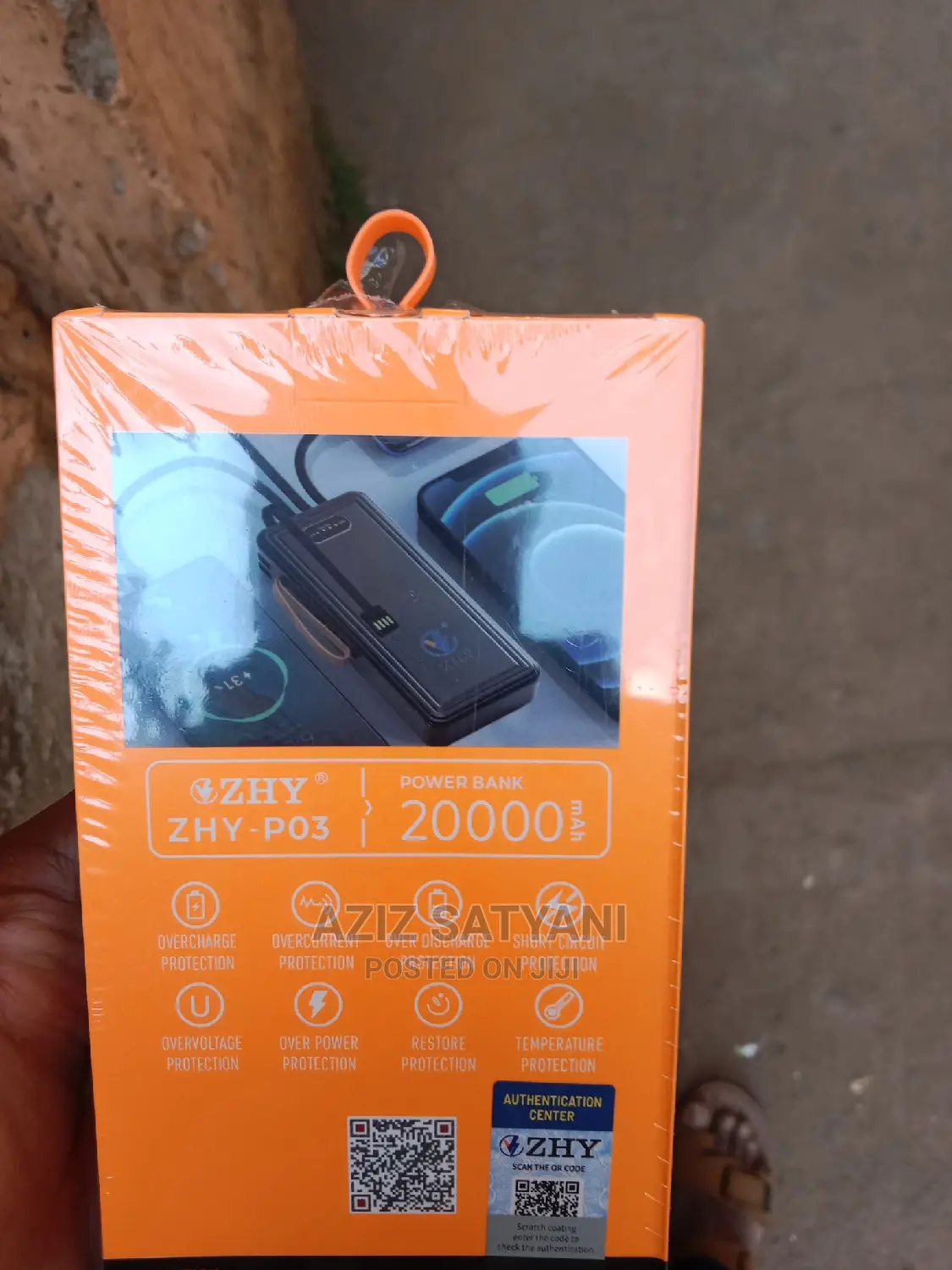 ZHY 20,000 Mah Digital Display Charging Power Bank