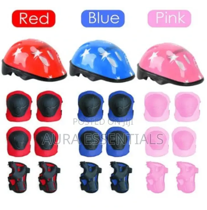 Kids Protective Set, Helmet, Kneel Pads