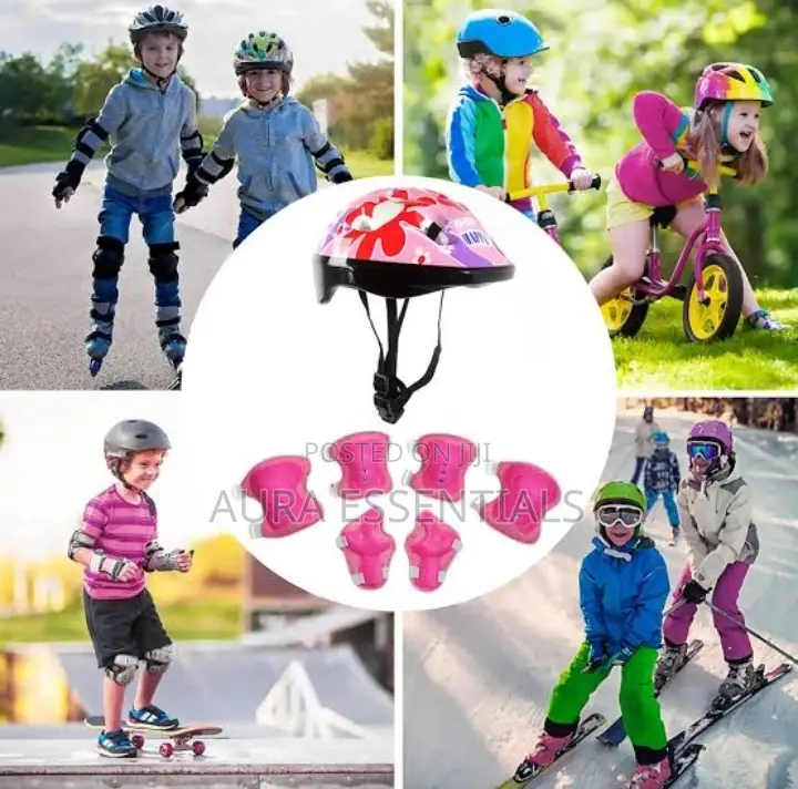 Kids Protective Set, Helmet, Kneel Pads