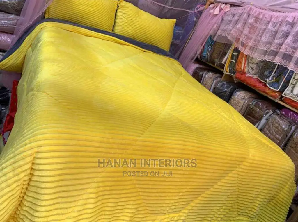 Velvet Heavy Duvet-Yellow
