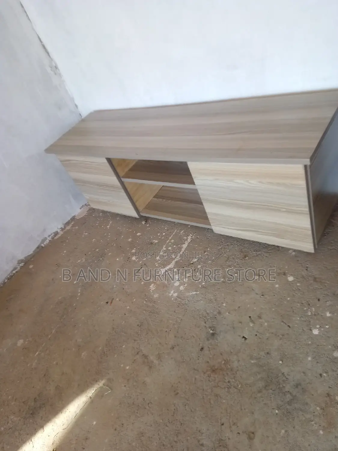 TV Stand in Silver Pine Wood