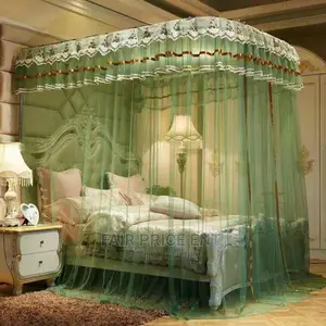 2 Stands Rail Mosquito Net.5x6( Blue)