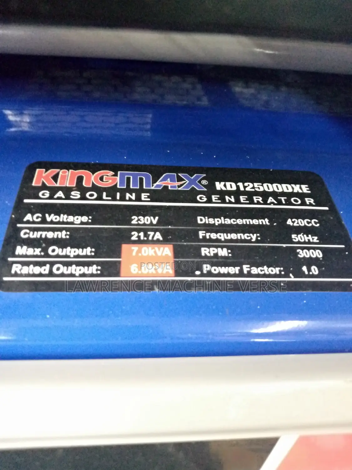 Kingmax Generator 7.0kv