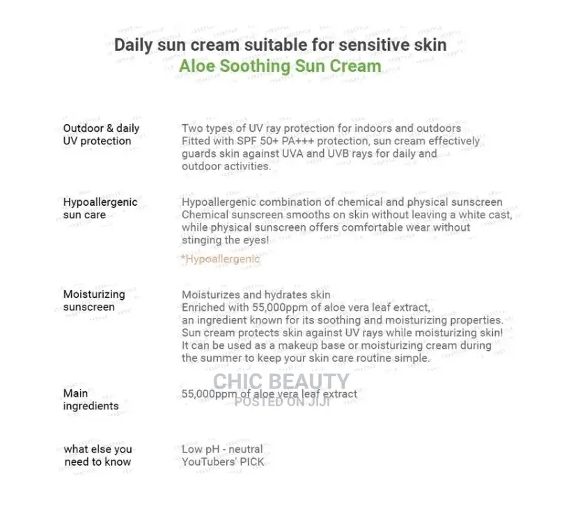 COSRX - Aloe Soothing Sun Cream 50ml