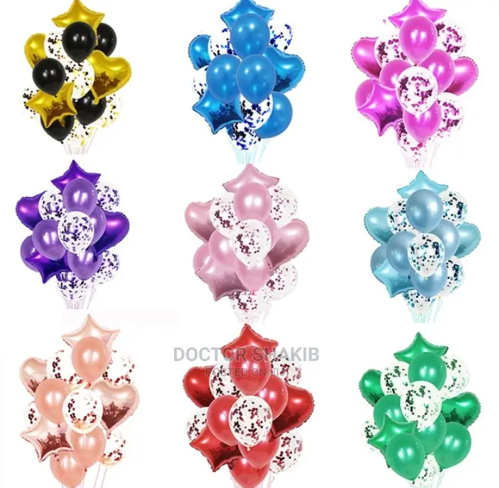 14pcs Foil Balloons for Baby Showers, Birthdays, Etc