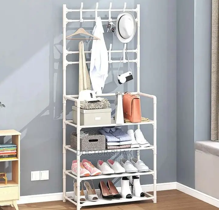 Metallic Shoe Rack