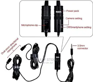 Boya M1dm Lavalier Microphone Lapel Clip-on Microphone