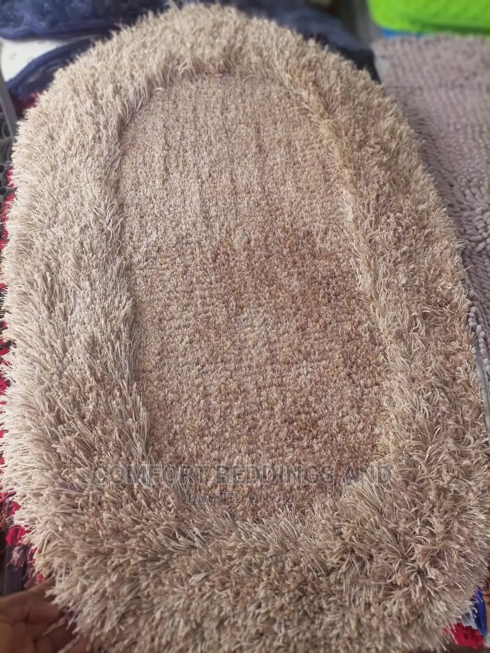 Oval Door Mat Brown