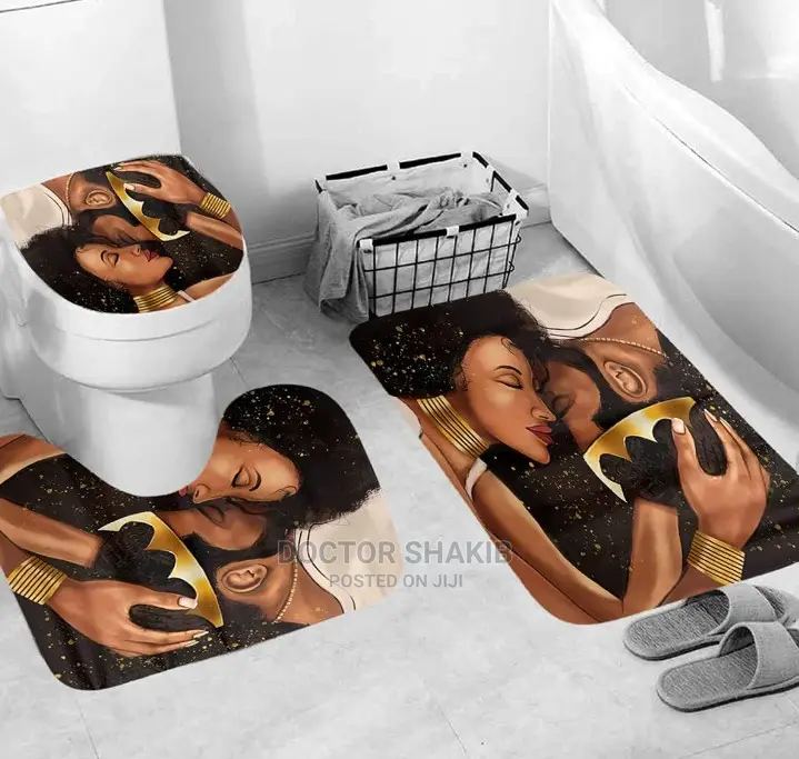 4pcs Bathroom/ Toilet Mats