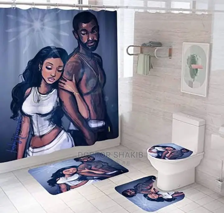 4pcs Bathroom/ Toilet Mats
