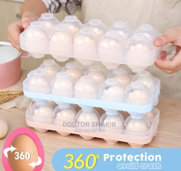 Refrigerator Eggs Storage Container With Lid Plastic