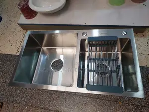 Heavy Duty Executive Vegetable Sink Double Bowls Silver